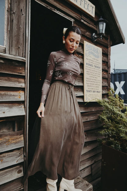 Cupro Luxe 3-Piece Set — Shirt + Slip Dress + Skirt