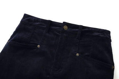 Corduroy Maxi Skirt + High-Stretch Ribbed Top Set (Autumn Edition)