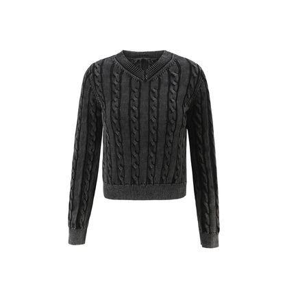 3-Piece Knit Sweater Set – Cable Knit Top + Stretch Skirt + Leather Skirt Option