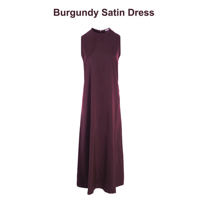 Cableknit Sweater & Satin Maxi Dress Set – Soft Modest Fit