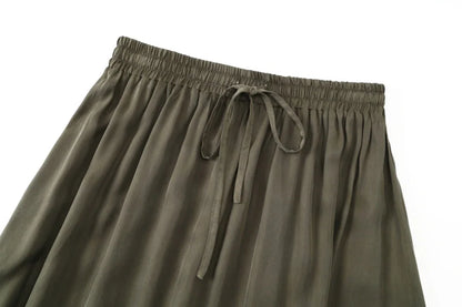 Cupro Luxe 3-Piece Set — Shirt + Slip Dress + Skirt