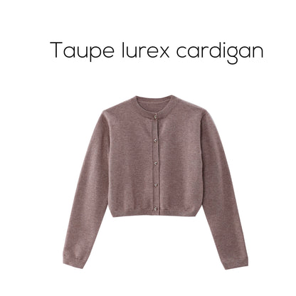 3-Piece Satin Maxi Dress Set – Mesh Inner Top + Modal Shirt + Shimmer Cardigan