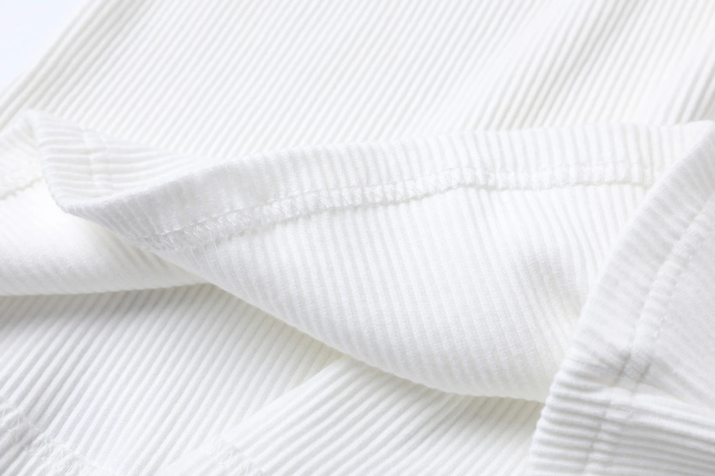 Ribbed Tee & Denim Maxi Skirt Set – Contrast Round Neck Modest Fit