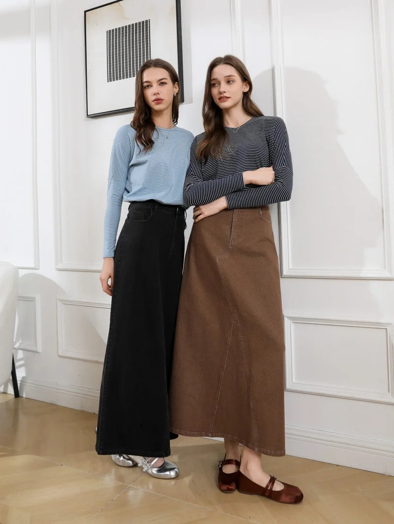 Striped Ribbed V-Neck Top with Batwing Sleeves