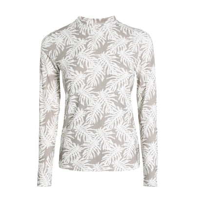 Printed Cotton Blouse & Denim Maxi Skirt Set – Sleeveless Modest Fit