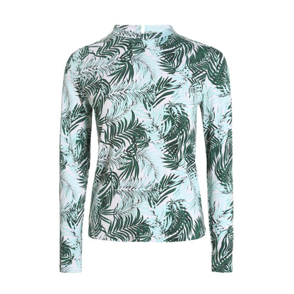 Printed Cotton Blouse & Denim Maxi Skirt Set – Sleeveless Modest Fit