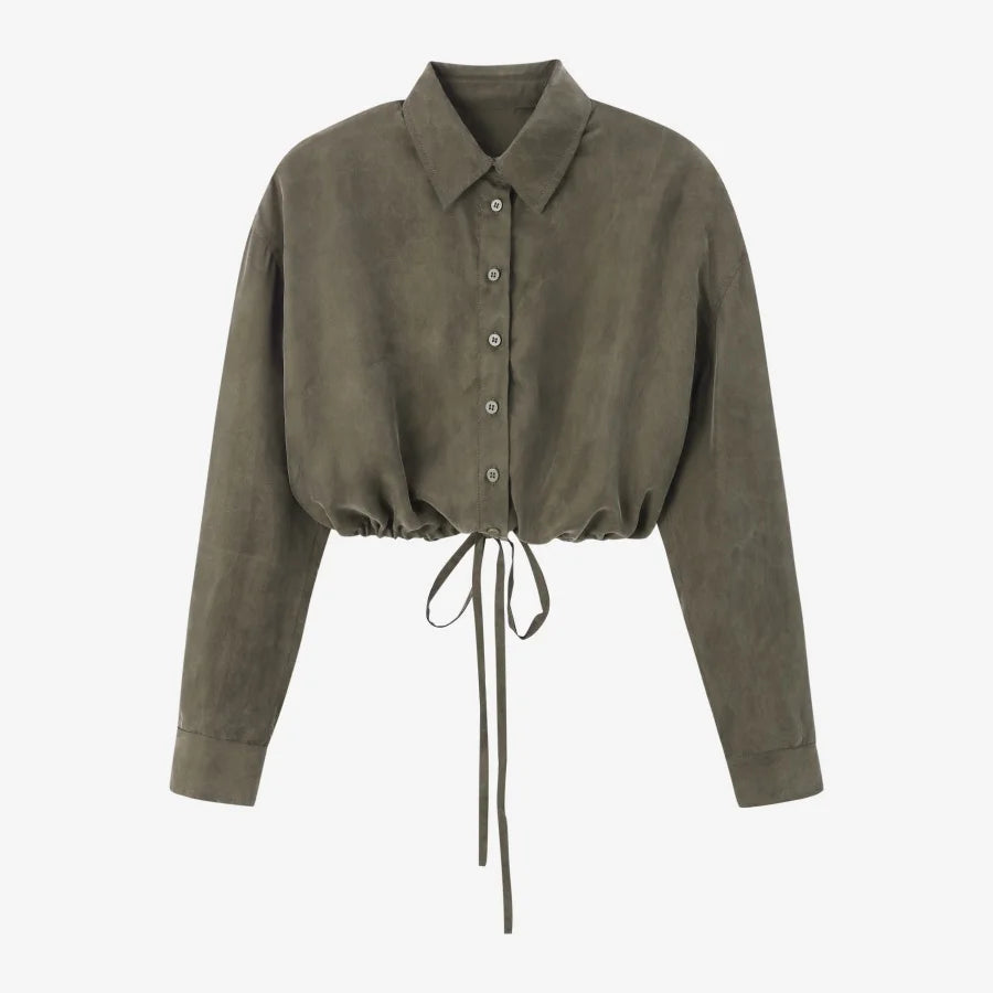 Cupro Luxe 3-Piece Set — Shirt + Slip Dress + Skirt