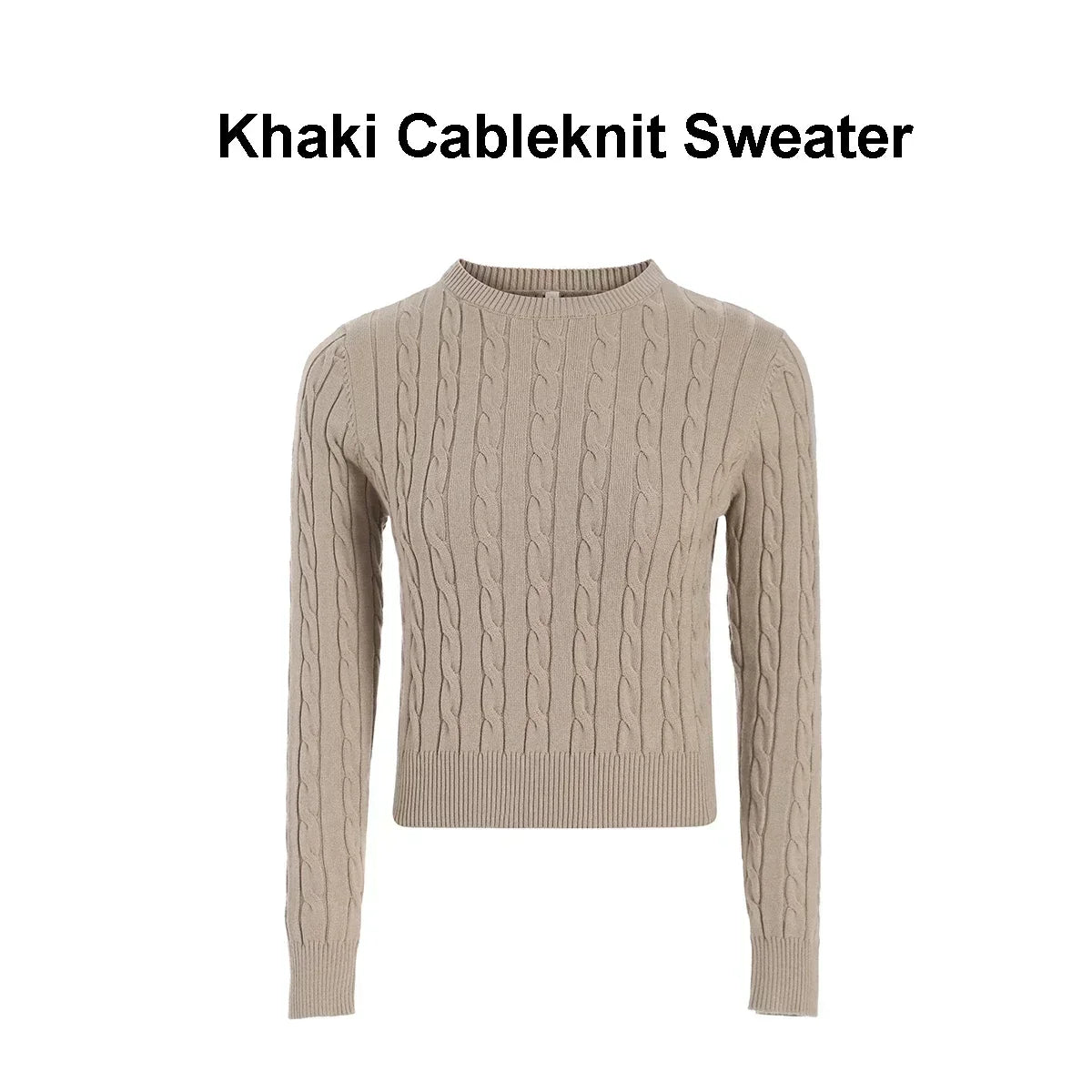 Cableknit Sweater & Satin Maxi Dress Set – Soft Modest Fit