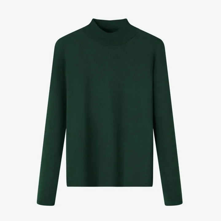 Corduroy Maxi Skirt + High-Stretch Ribbed Top Set (Autumn Edition)