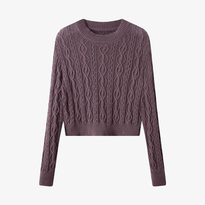 2-Piece Cable Knit Top + Cupro Slip Maxi Dress Set