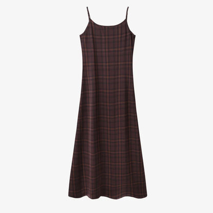 Satin Slip Dress + Knit Cross Top Set (Adjustable Maxi Length)