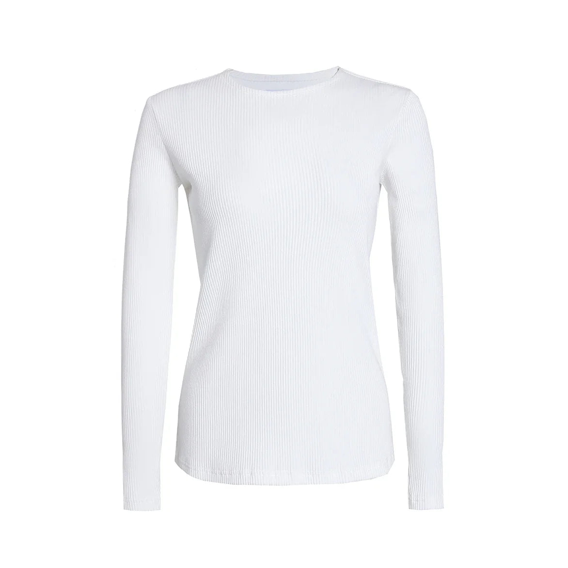 Ribbed Tee & Denim Maxi Skirt Set – Contrast Round Neck Modest Fit