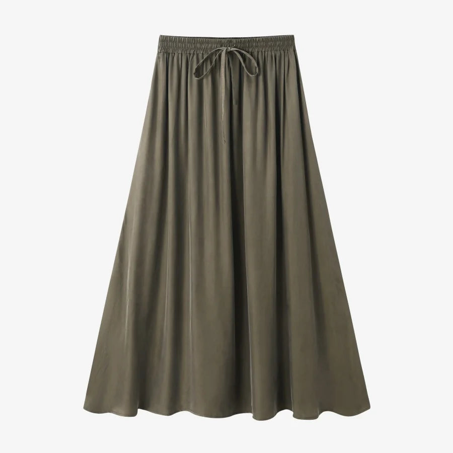 Cupro Luxe 3-Piece Set — Shirt + Slip Dress + Skirt