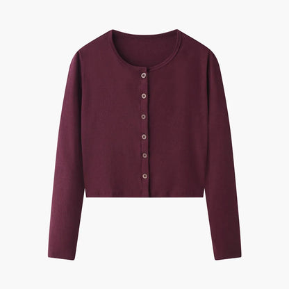 Ribbed Cardigan + Ankle-Length Maxi Dress Set (Natural Fiber Blend)