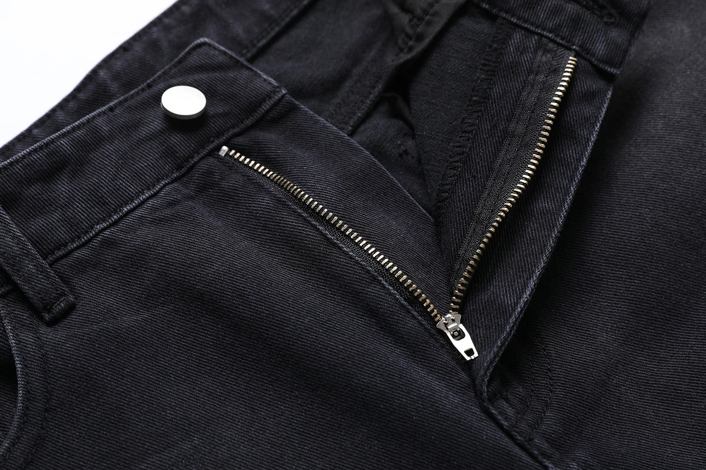 Ribbed Tee & Denim Maxi Skirt Set – Contrast Round Neck Modest Fit