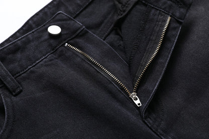 Ribbed Tee & Denim Maxi Skirt Set – Contrast Round Neck Modest Fit