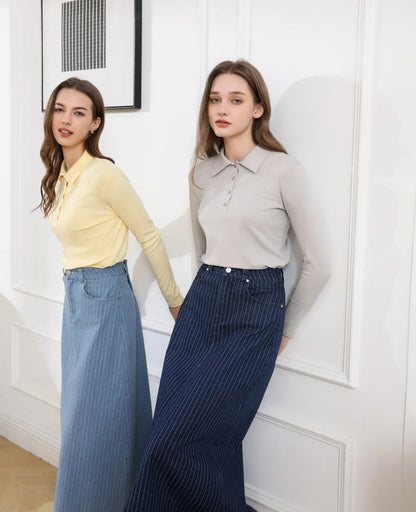 Fitted Stretch Polo Shirt (Cotton Blend)