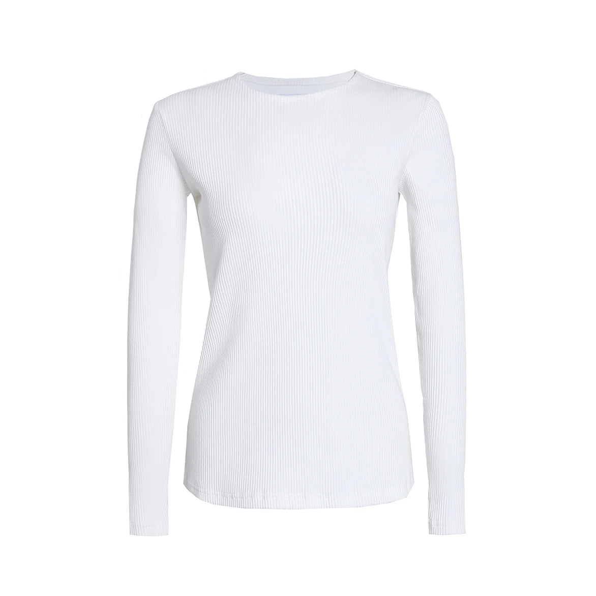 Ribbed Tee & Denim Maxi Skirt Set – Contrast Round Neck Modest Fit