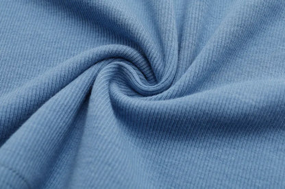 Ribbed Cardigan + Ankle-Length Maxi Dress Set (Natural Fiber Blend)