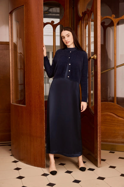 Soft Mohair Knit Cardigan – Classic Button Front