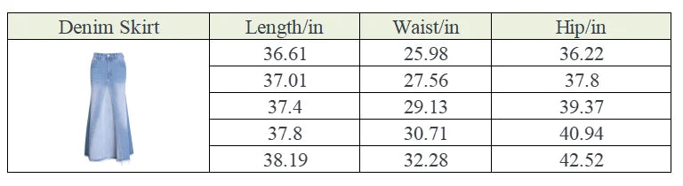 Ribbed Tee & Denim Maxi Skirt Set – Contrast Round Neck Modest Fit