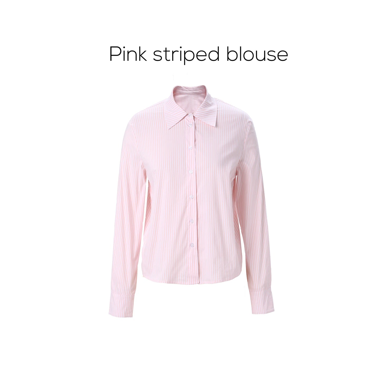 Stripe Blouse & Tencel Slip Dress Set – Modest Two-Piece Spring Fit