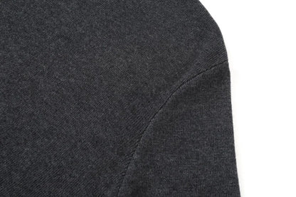 Pinstripe 4-Piece Autumn Set — Slip Dress, Knit Mockneck, Cable Knit, and Pleated Skirt