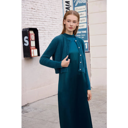 Soft Mohair Knit Cardigan – Classic Button Front