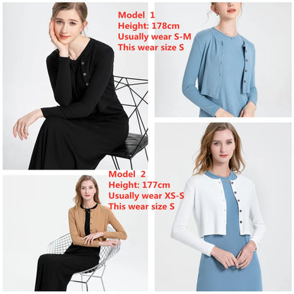 Ribbed Cardigan + Ankle-Length Maxi Dress Set (Natural Fiber Blend)