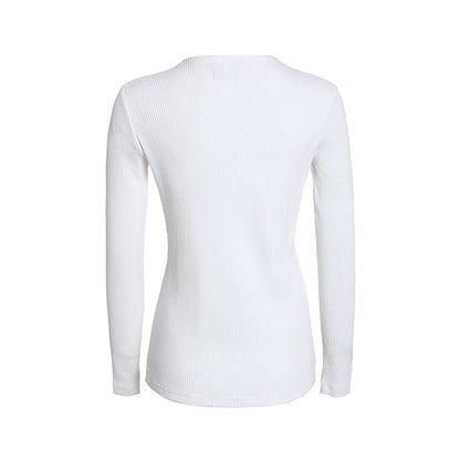 Ribbed Tee & Denim Maxi Skirt Set – Contrast Round Neck Modest Fit