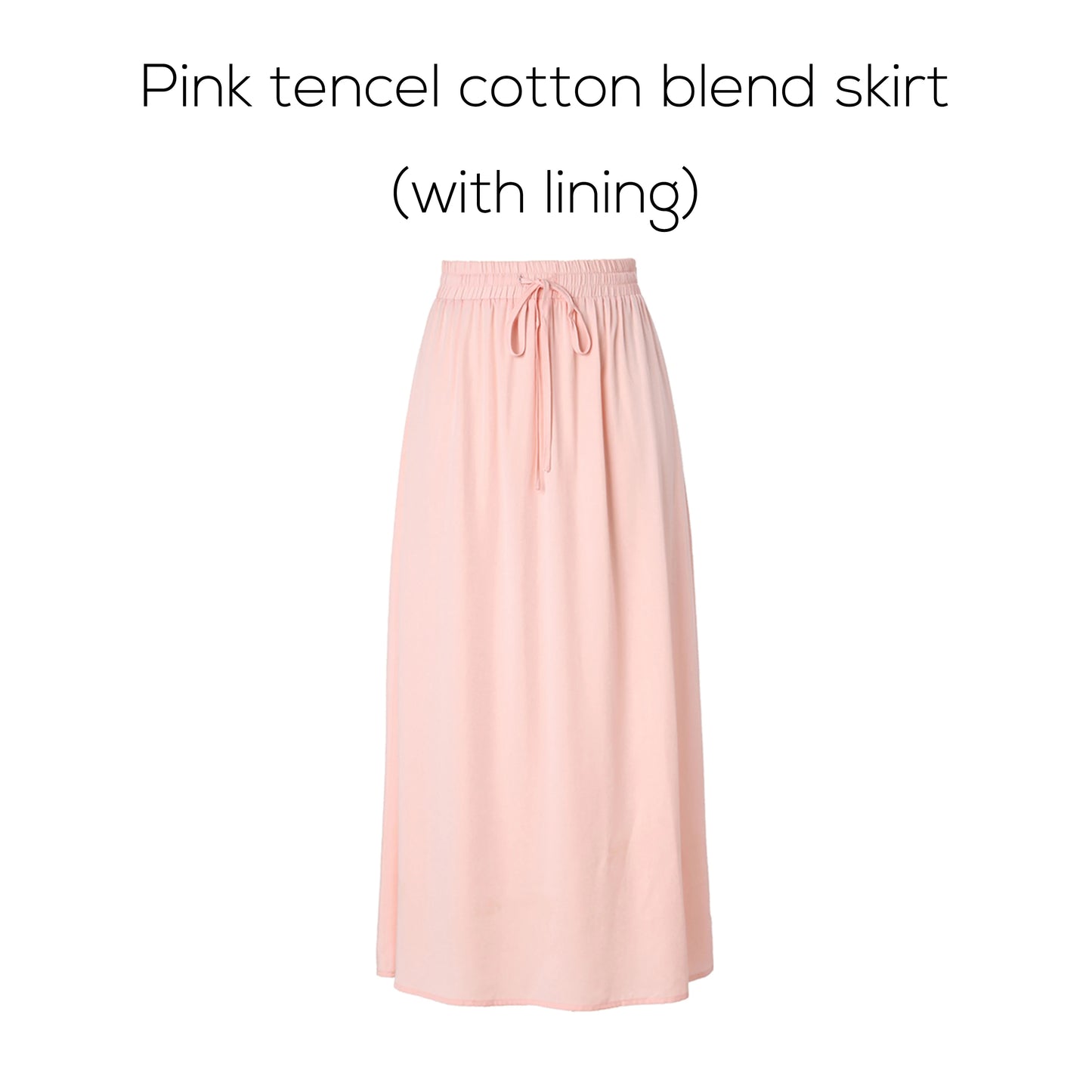Cotton Blend Turn-Down Collar Top & A-Line Maxi Skirt Set – Modest Casual Fit