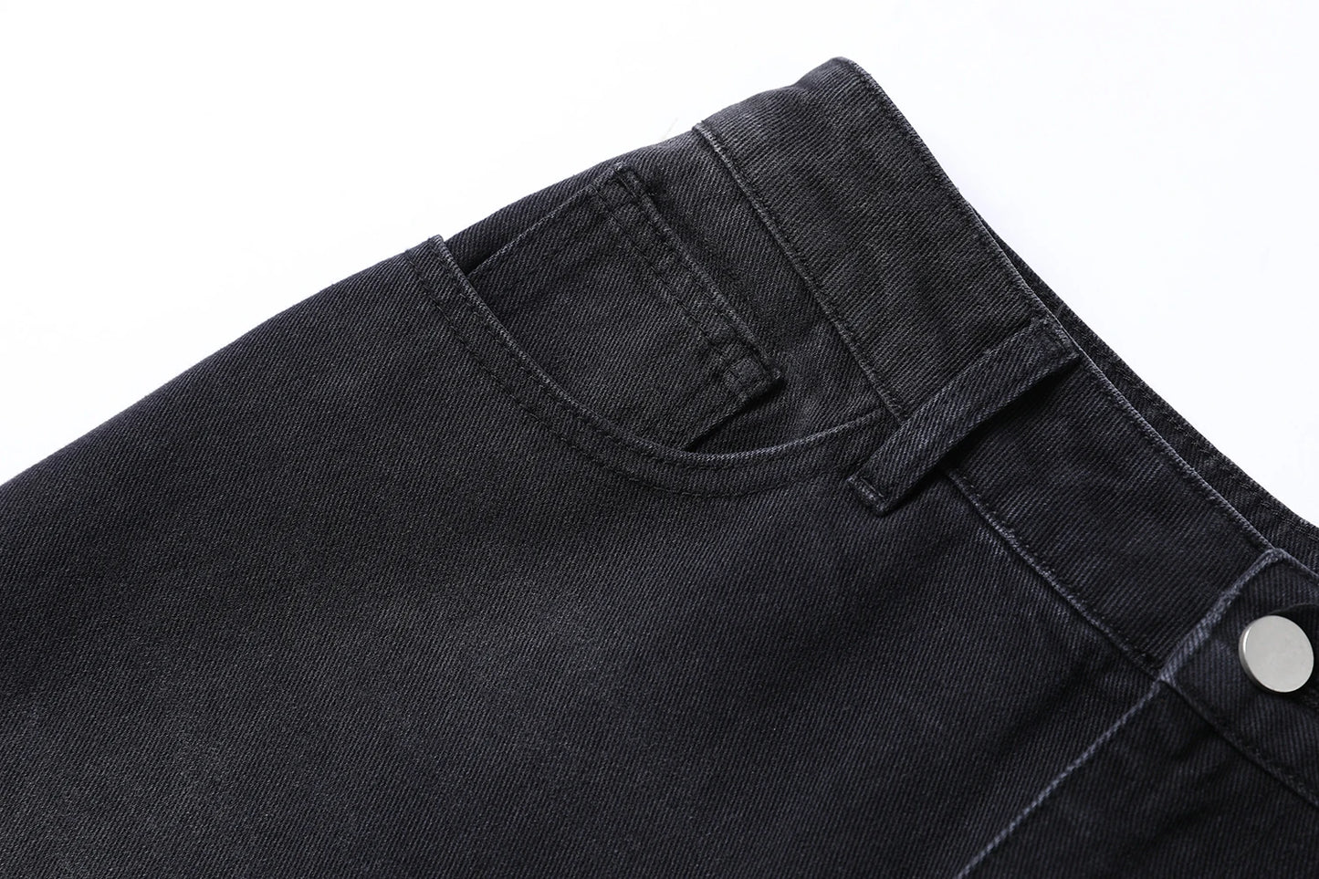 Ribbed Tee & Denim Maxi Skirt Set – Contrast Round Neck Modest Fit