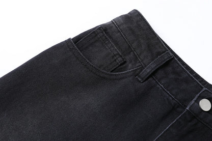 Ribbed Tee & Denim Maxi Skirt Set – Contrast Round Neck Modest Fit