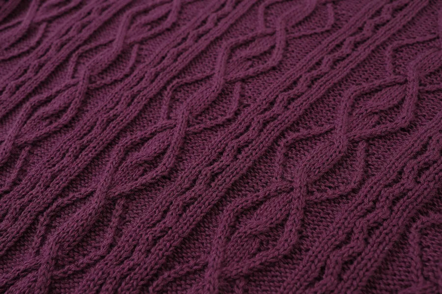 2-Piece Cable Knit Top + Cupro Slip Maxi Dress Set