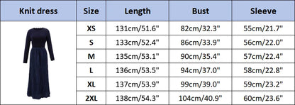 Crinkle Knit Maxi Dress – Patchwork Panel Design