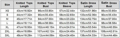 Cable-Knit Hoodie + Satin Slip Dress Set (Winter Edition)