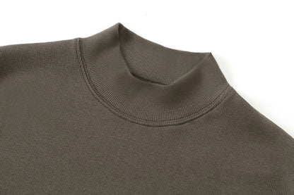 Cable-Knit Cardigan + Ribbed Mockneck Maxi Dress Set