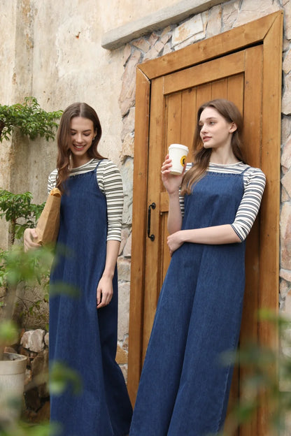 Striped Ribbed Top with 3/4 Sleeves (High Stretch Cotton Blend)