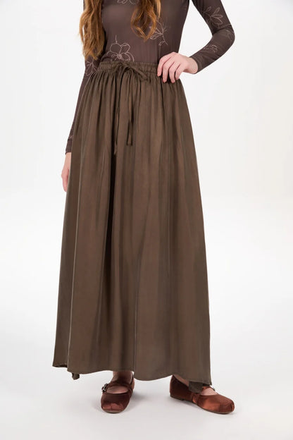 Cupro Luxe 3-Piece Set — Shirt + Slip Dress + Skirt