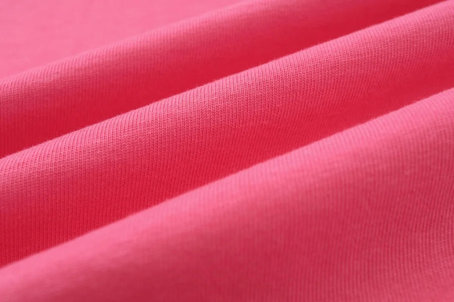 Loose Boxy V-Neck Tee with Drop Sleeves (Cotton Blend)