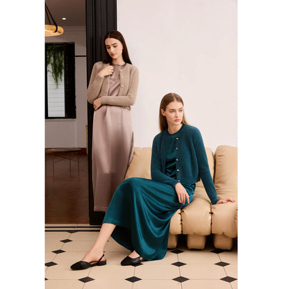 Soft Mohair Knit Cardigan – Classic Button Front