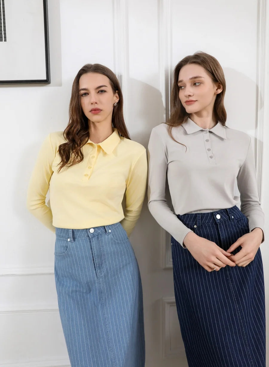 Fitted Stretch Polo Shirt (Cotton Blend)