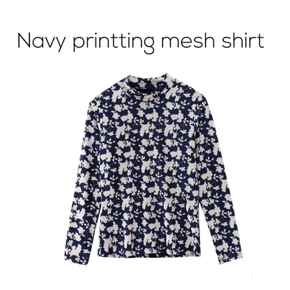 Printed Satin Maxi Dress Set – Mesh Inner Top + Knitted Vest (3-Piece Set)