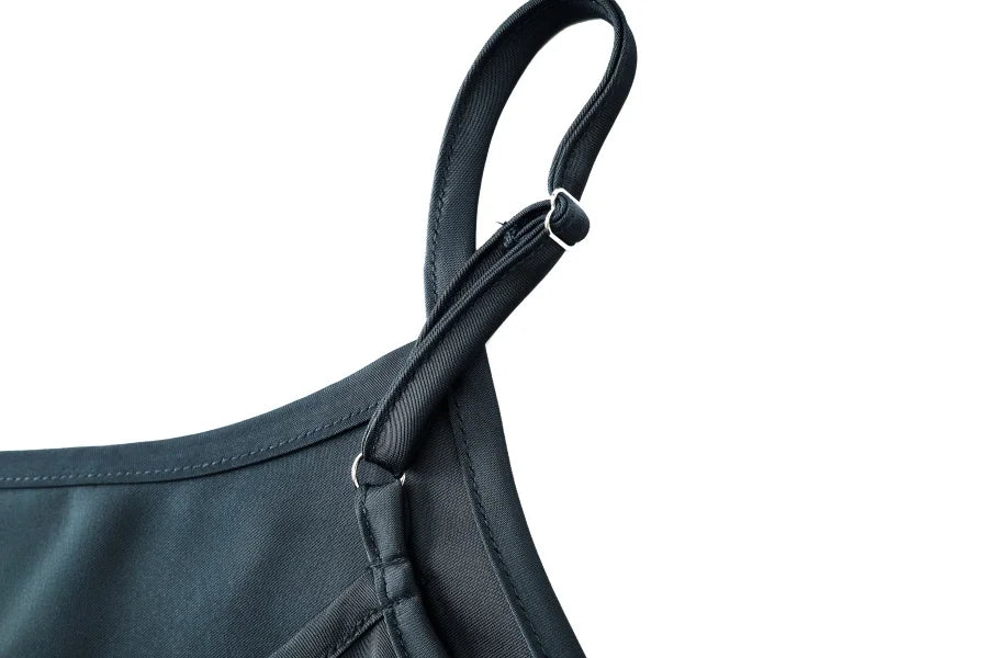 Satin Slip Dress + Knit Cross Top Set (Adjustable Maxi Length)