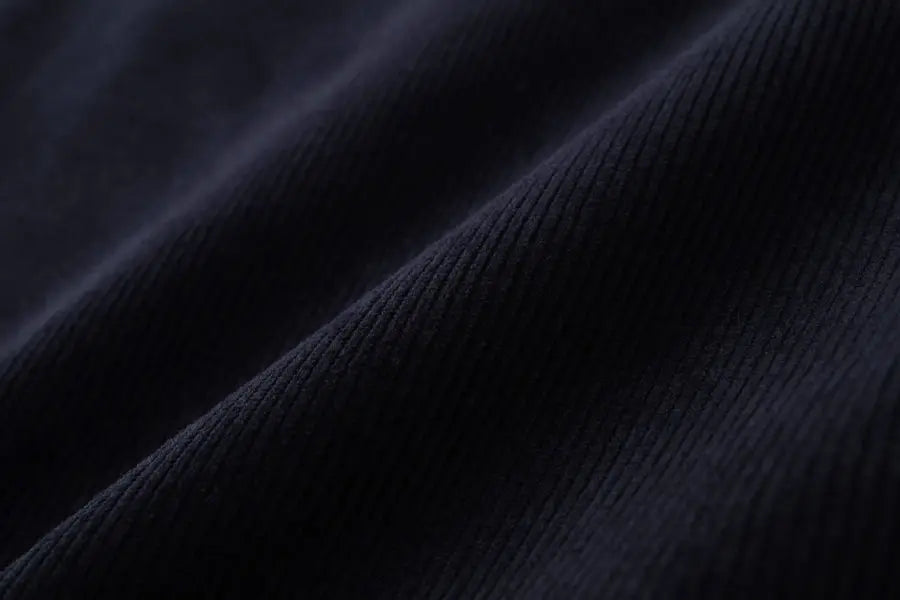 Corduroy Maxi Skirt + High-Stretch Ribbed Top Set (Autumn Edition)