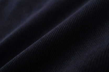 Corduroy Maxi Skirt + High-Stretch Ribbed Top Set (Autumn Edition)