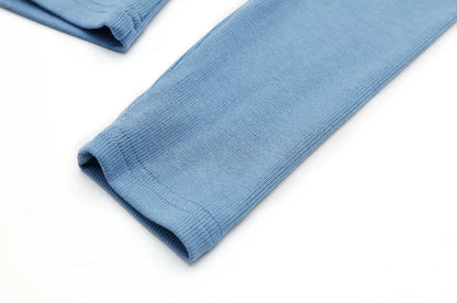 Ribbed Cardigan + Ankle-Length Maxi Dress Set (Natural Fiber Blend)