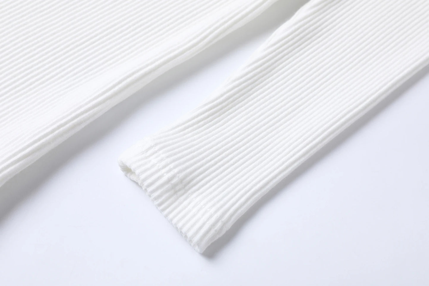 Ribbed Tee & Denim Maxi Skirt Set – Contrast Round Neck Modest Fit