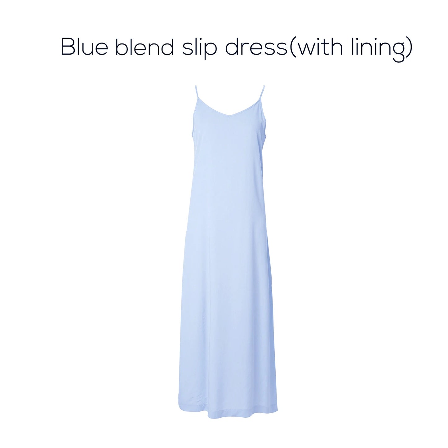 Stripe Blouse & Tencel Slip Dress Set – Modest Two-Piece Spring Fit