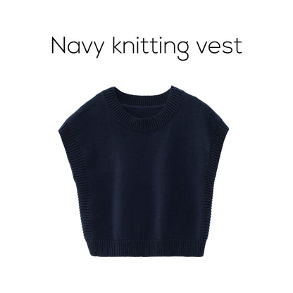 Printed Satin Maxi Dress Set – Mesh Inner Top + Knitted Vest (3-Piece Set)